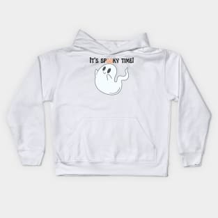 Spooky Time | Cute ghost Kids Hoodie